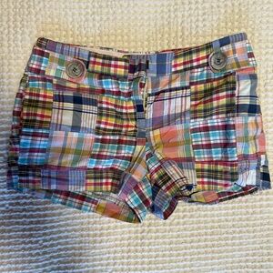 J. Crew Multicolor Plaid Women's Cargo Shorts
